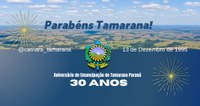 🎉 Parabéns, Tamarana! 30 Anos de Emancipação! 🥳