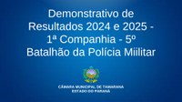 DEMONSTRATIVO DE RESULTADOS 2024 E 2025 - 1ª COMPANHIA - 5º BATALHÃO DA POLICIA MILITAR