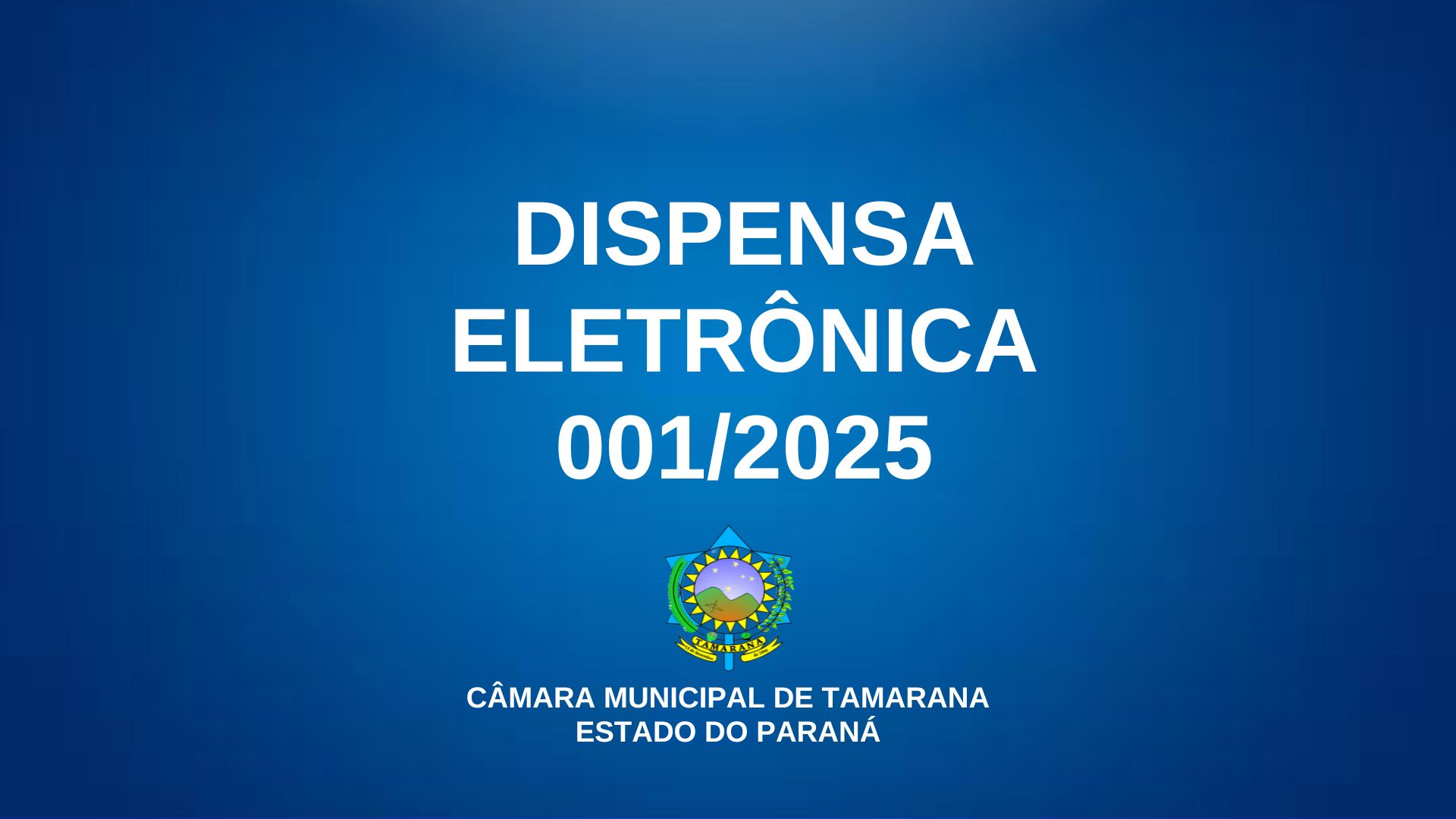 EDITAL DE DISPENSA ELETRÔNICA Nº 001/2025 - SERVIÇOS DE CONTABILIDADE PÚBLICA