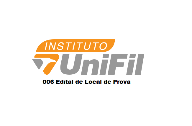 EDITAL DE LOCAL DE PROVA