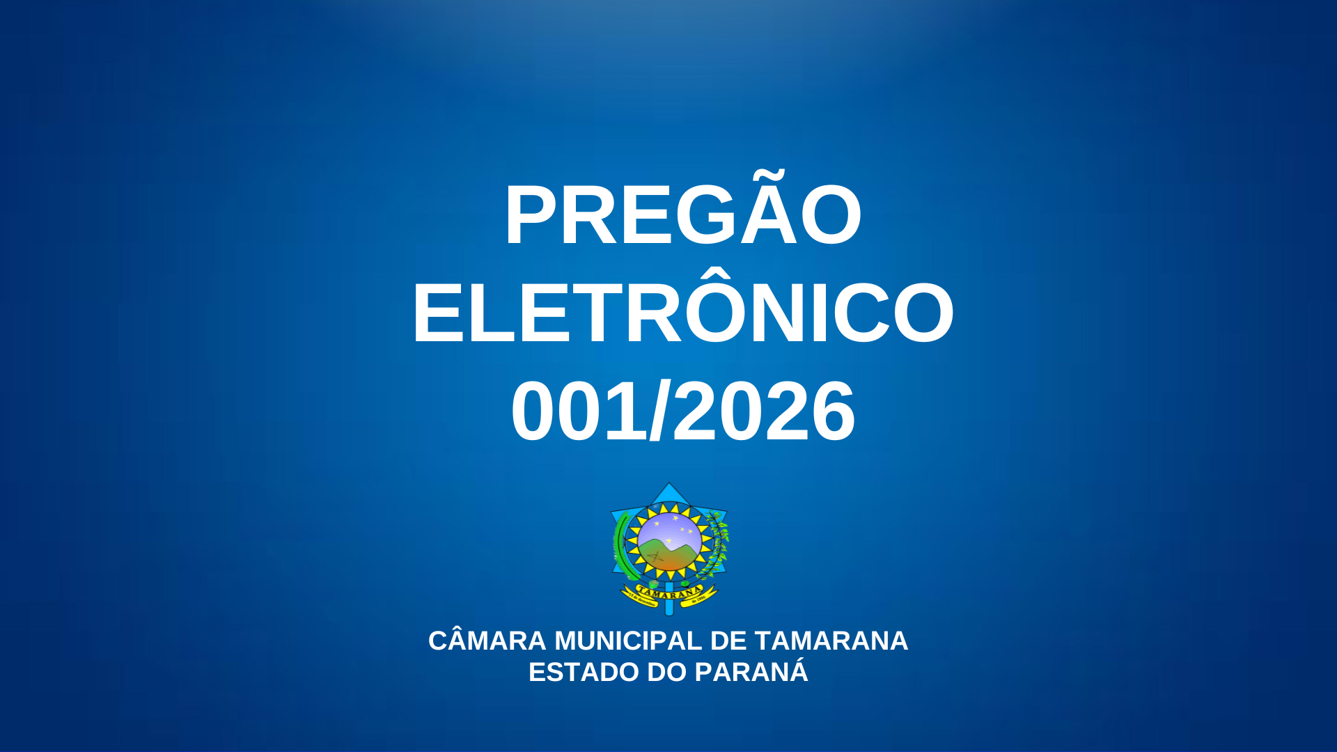 EDITAL DE PREGÃO ELETRÔNICO Nº 001/2026